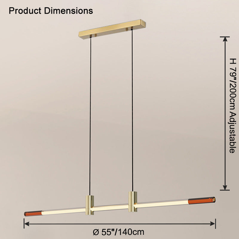 WOMO Lámpara colgante LED lineal Rod - WM2762