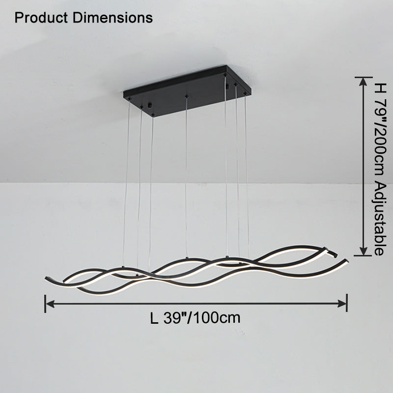 WOMO-WM2774 Wavy LED Chandelier