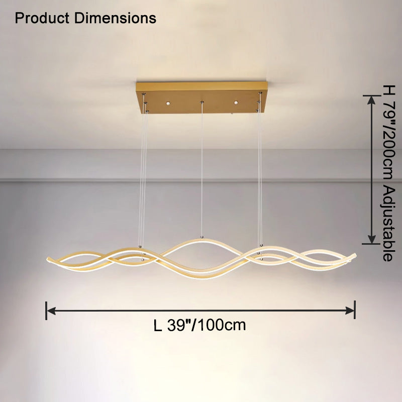 WOMO-WM2774 Wavy LED Chandelier