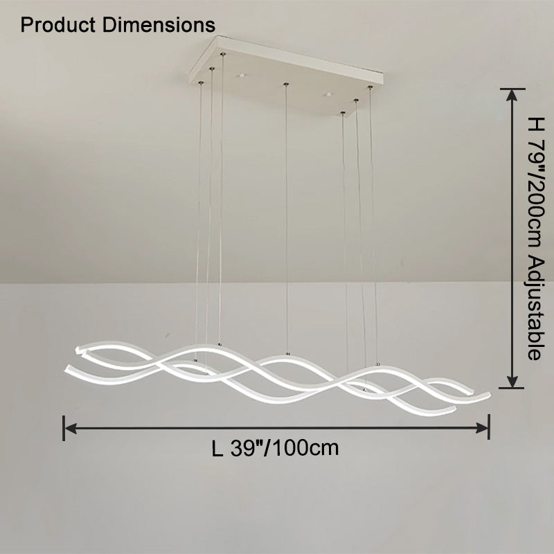 WOMO-WM2774 Wavy LED Chandelier