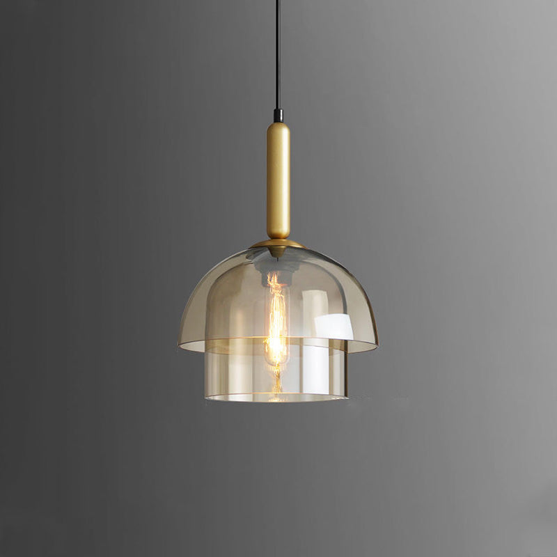 Lámpara colgante WOMO de cristal con forma de campana - WM2789