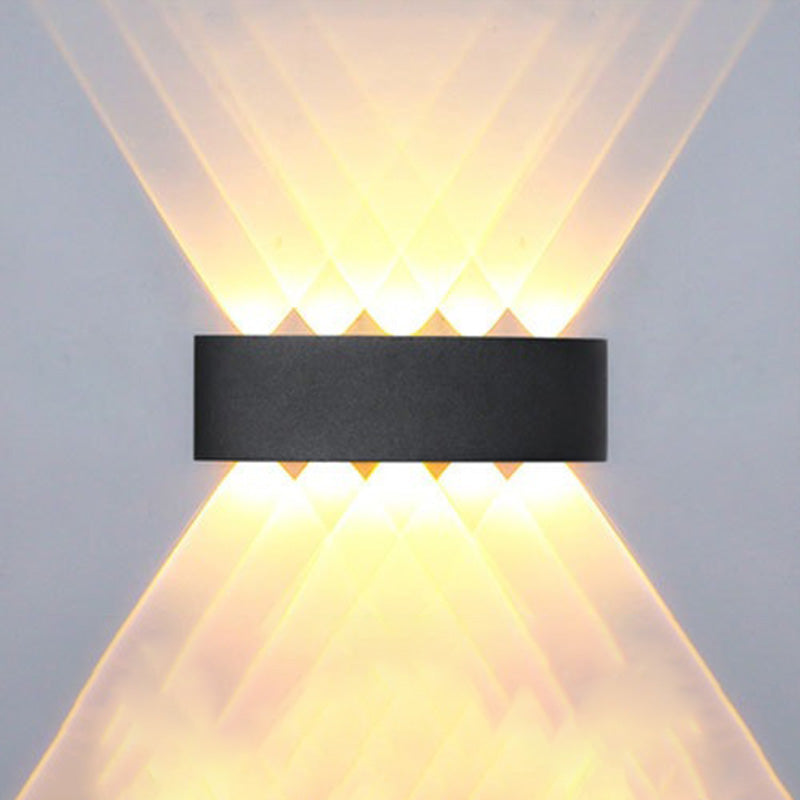 WOMO Aplique de pared para exteriores con iluminación vertical y horizontal - WM9084