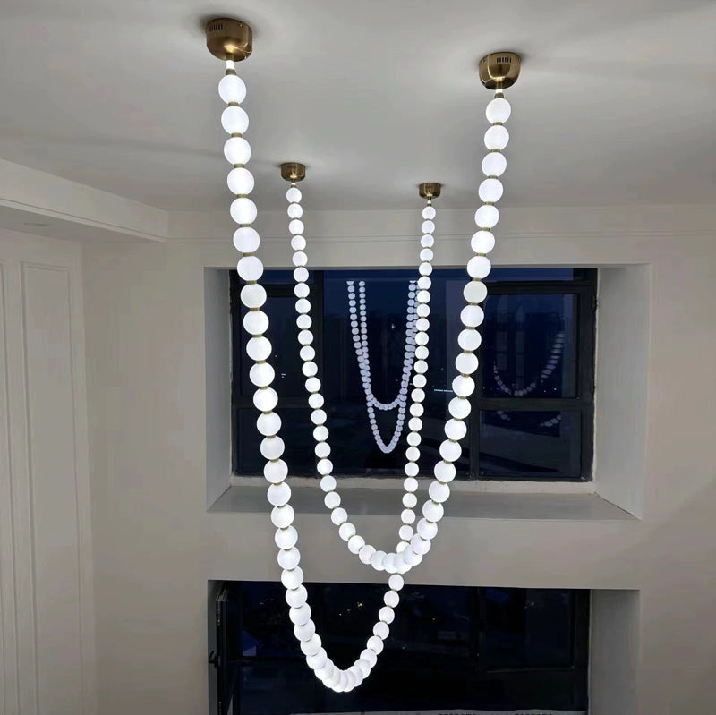 Lámpara de araña con collar WOMO X-Pearl-WM2799