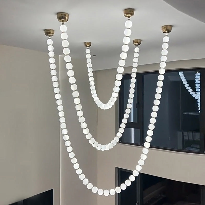Lámpara de araña con collar WOMO X-Pearl-WM2799