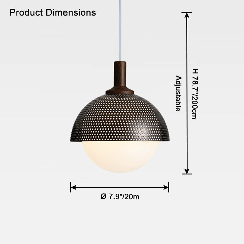 Lámpara colgante WOMO Globe de cristal - WM2831