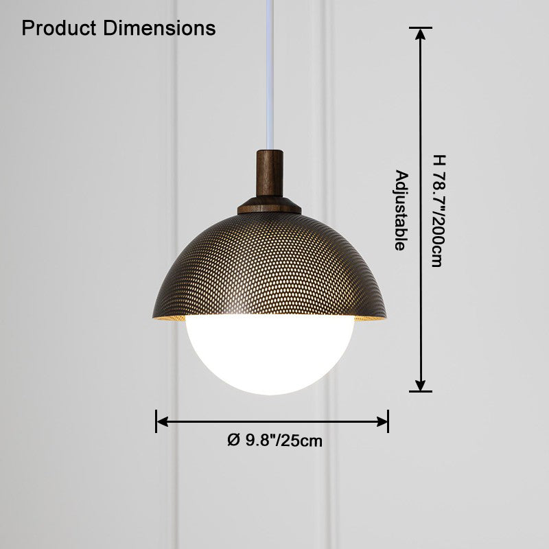 Lámpara colgante WOMO Globe de cristal - WM2831