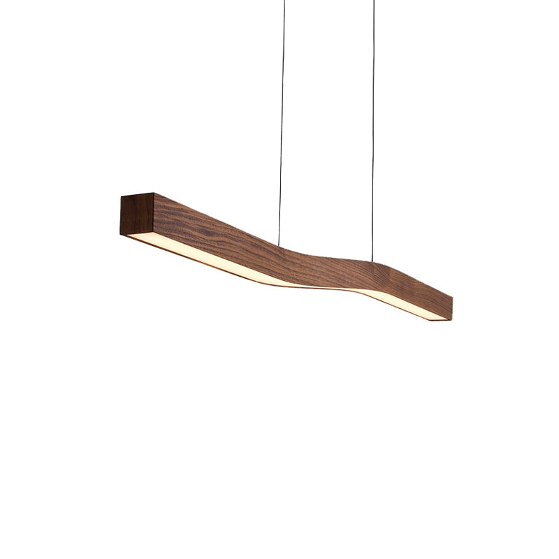 Lámpara colgante lineal de madera WOMO-WM2443