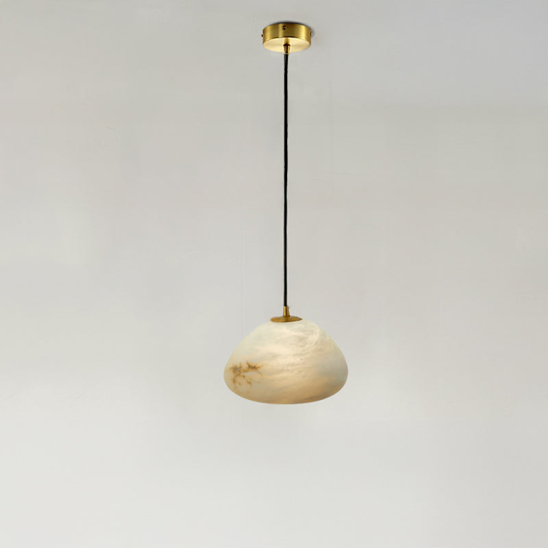 Lámpara colgante WOMO de alabastro irregular - WM2868
