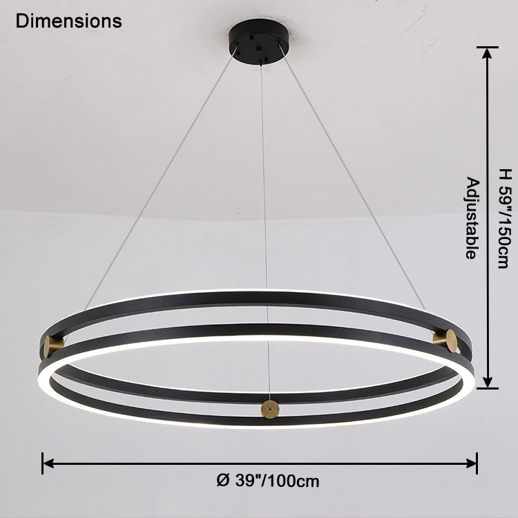 Lámpara de araña LED circular WOMO-WM2888