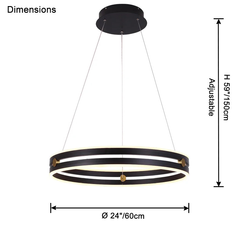 Lámpara de araña LED circular WOMO-WM2888