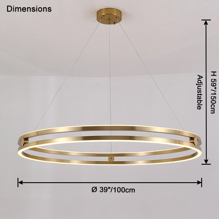 Lámpara de araña LED circular WOMO-WM2888