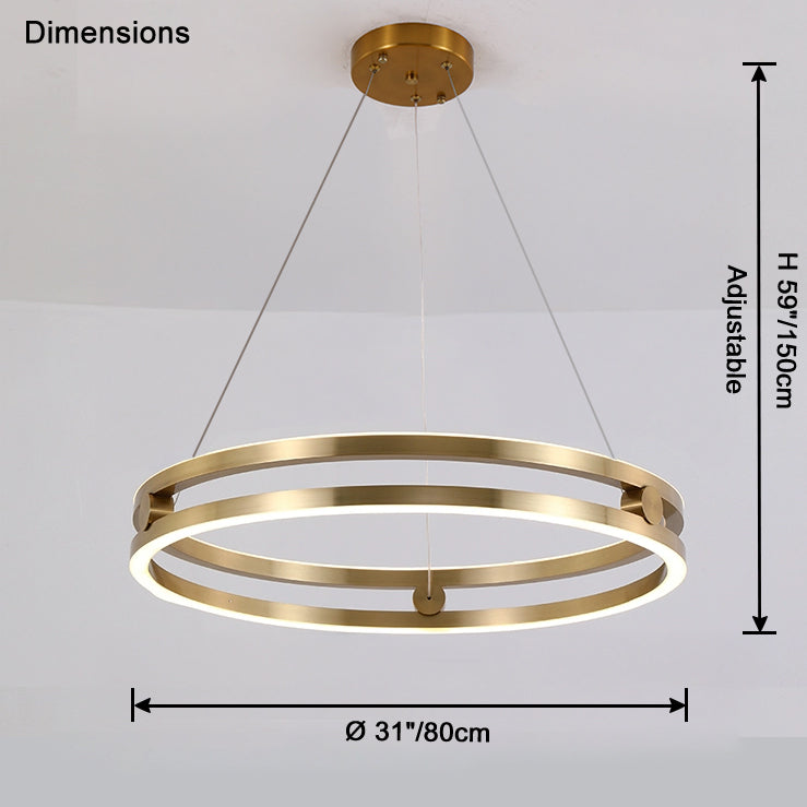 Lámpara de araña LED circular WOMO-WM2888