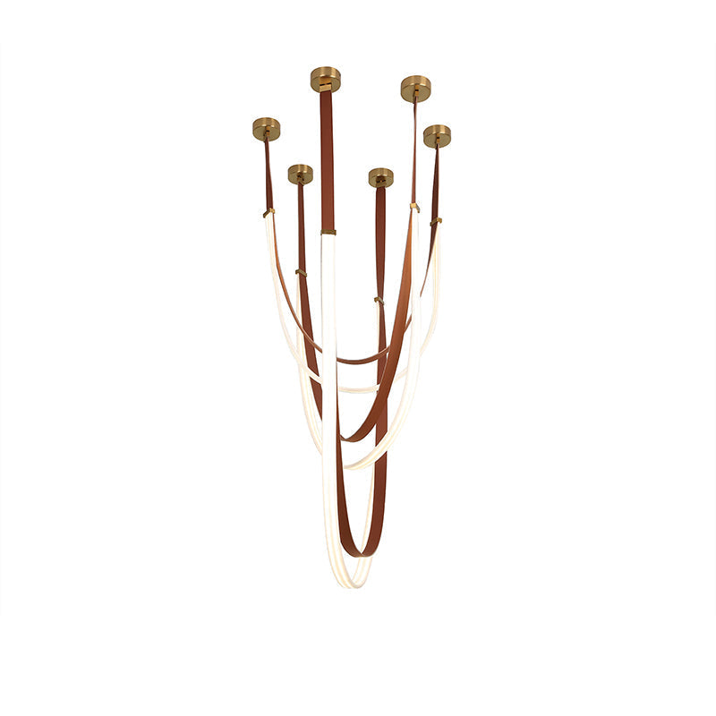 WOMO Leather Ribbon Chandelier - WM2908
