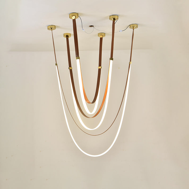 WOMO Leather Ribbon Chandelier - WM2908