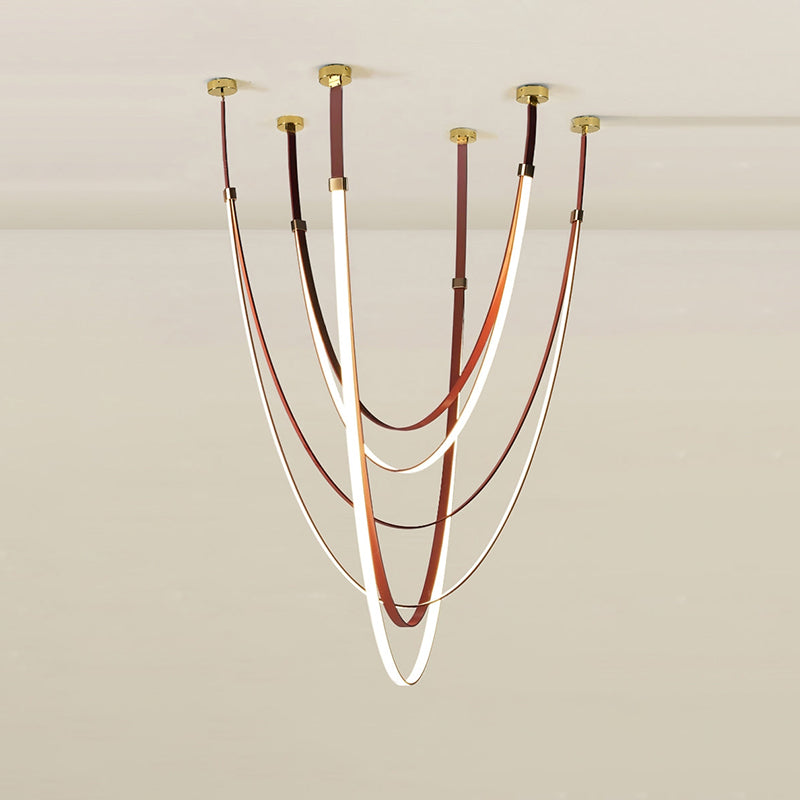 WOMO Leather Ribbon Chandelier - WM2908
