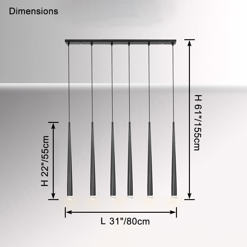 Lámpara lineal de tubo WOMO-WM2909