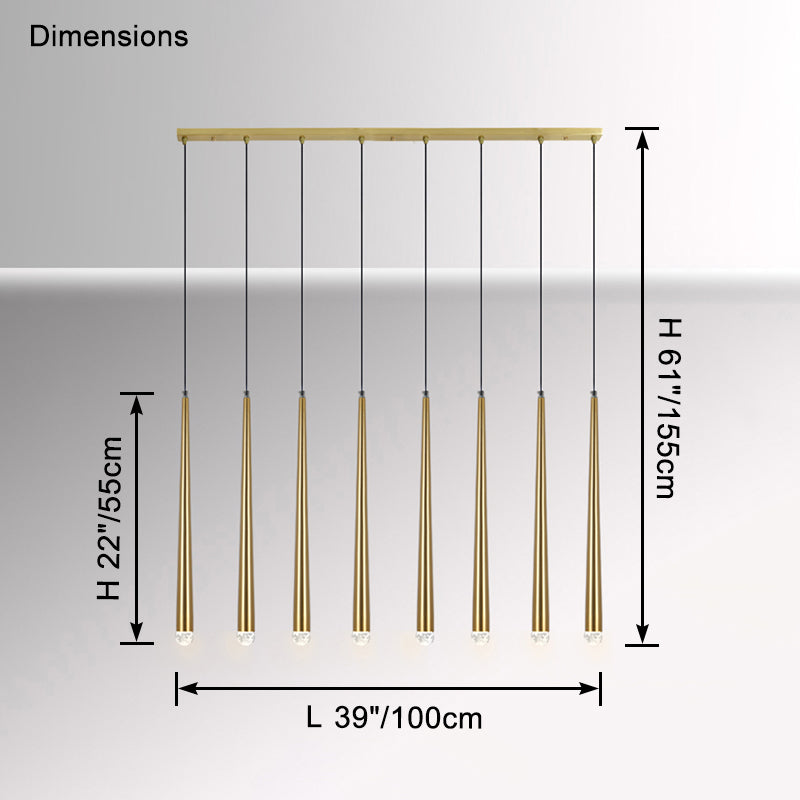 Lámpara lineal de tubo WOMO-WM2909