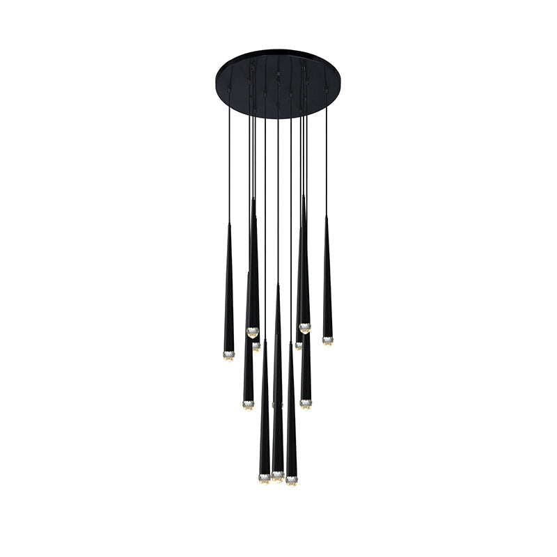 Lámpara de araña tubular en cascada WOMO-WM2914