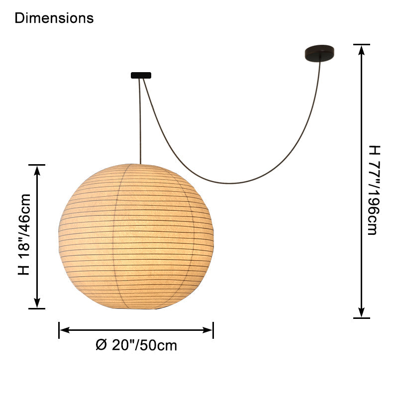 Lámpara colgante WOMO Globe Silk-WM2965