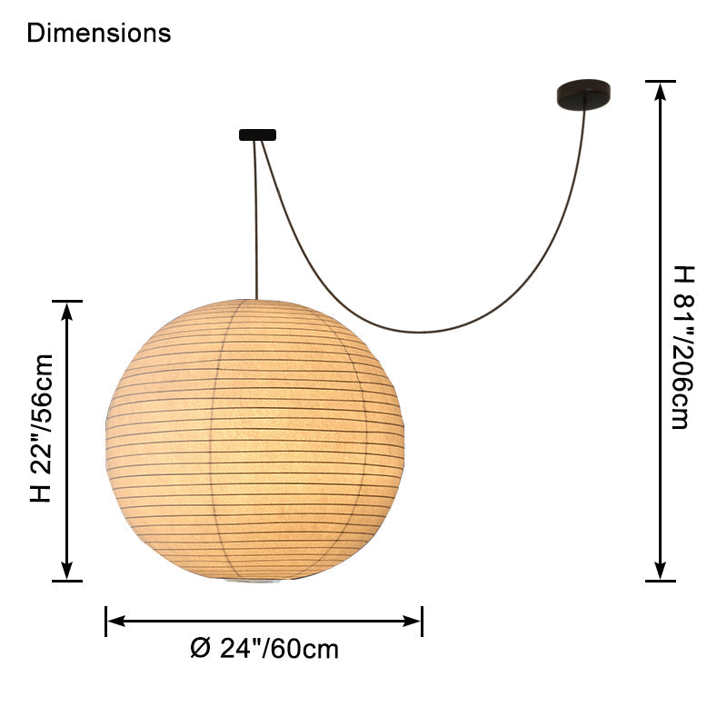 Lámpara colgante WOMO Globe Silk-WM2965