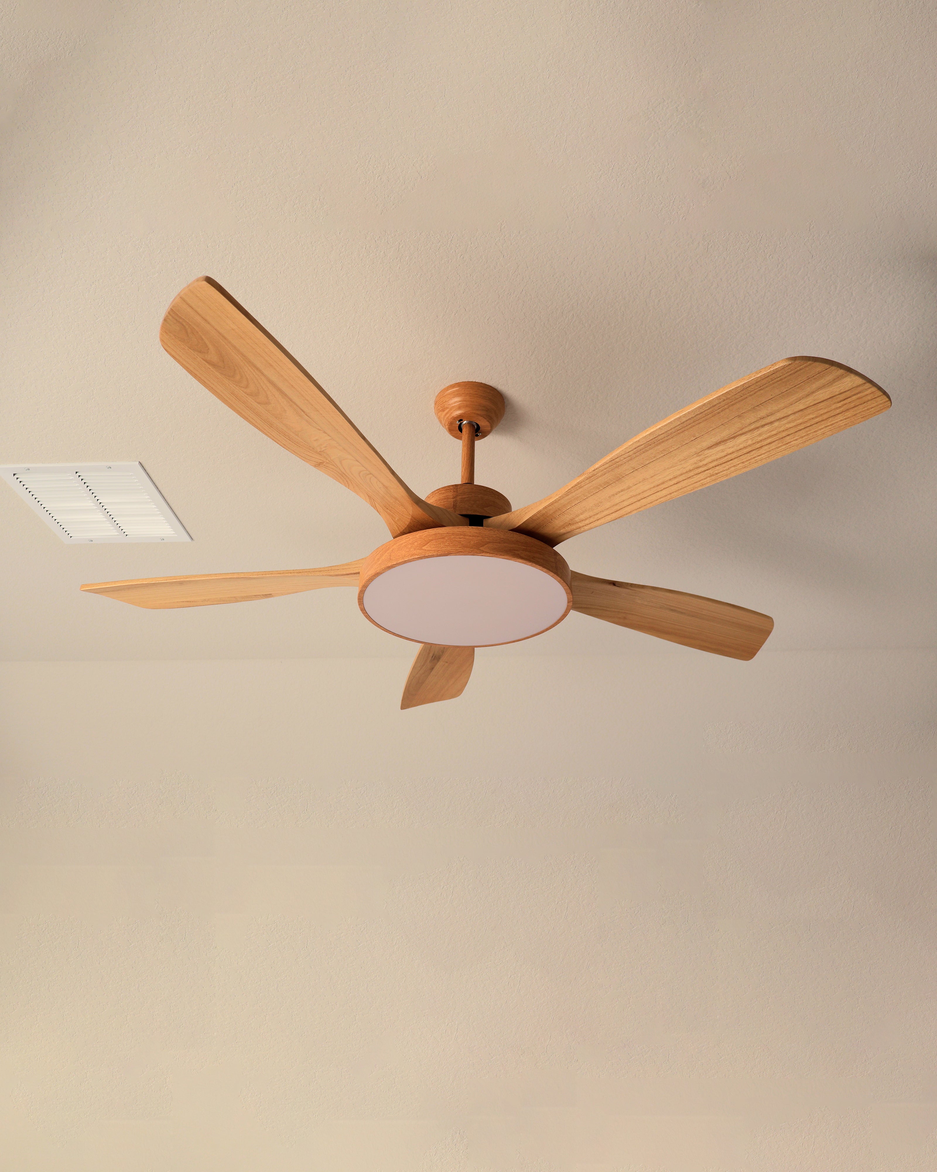 WOMO Ventiladores de techo con luz Reversible Escandinavo - WM5002