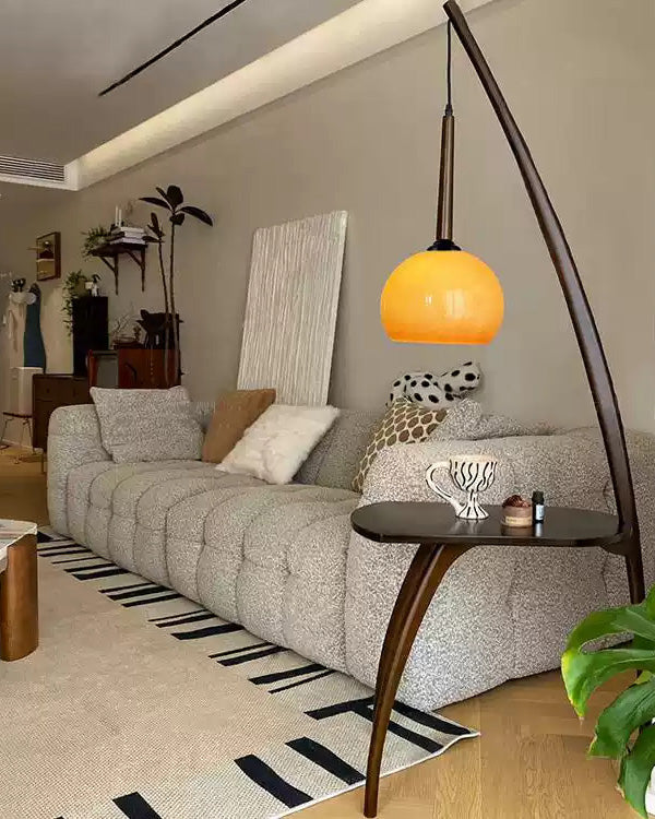 WOMO Wooden Hanging Floor Lamp with Table - WM7130