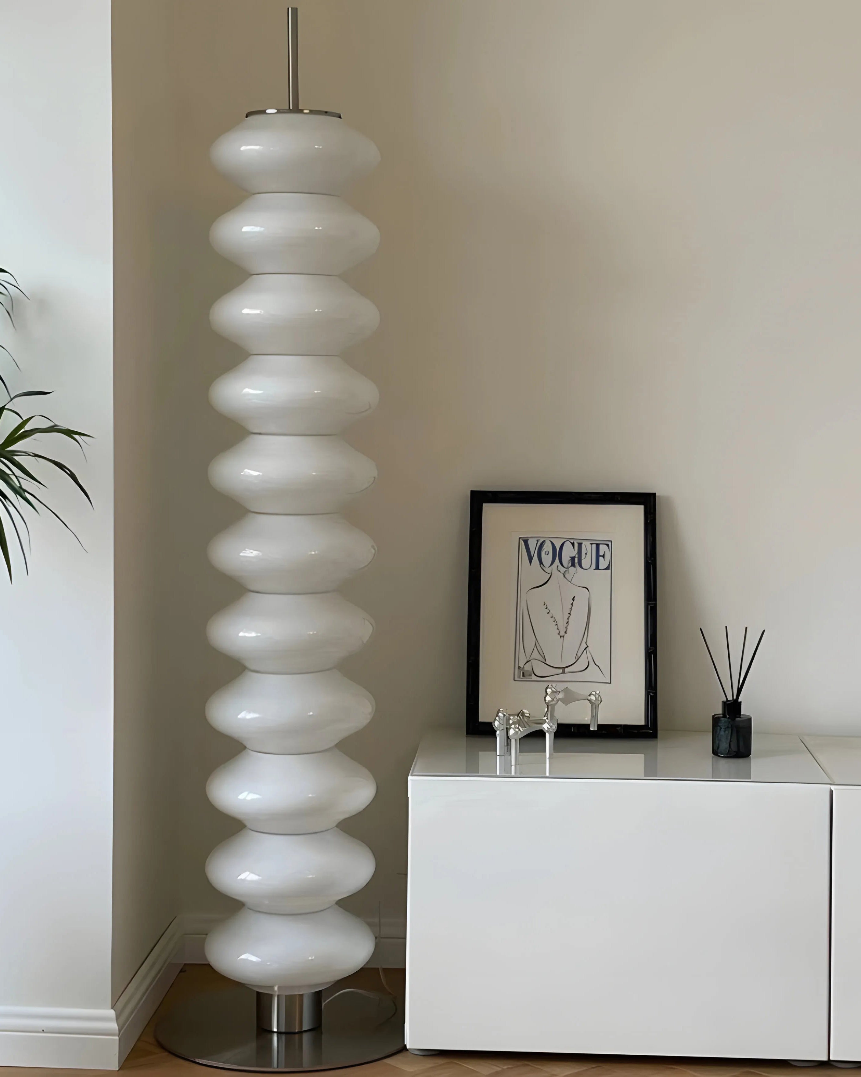 WOMO Stacked Crystal Ball Floor Lamp - WM7127