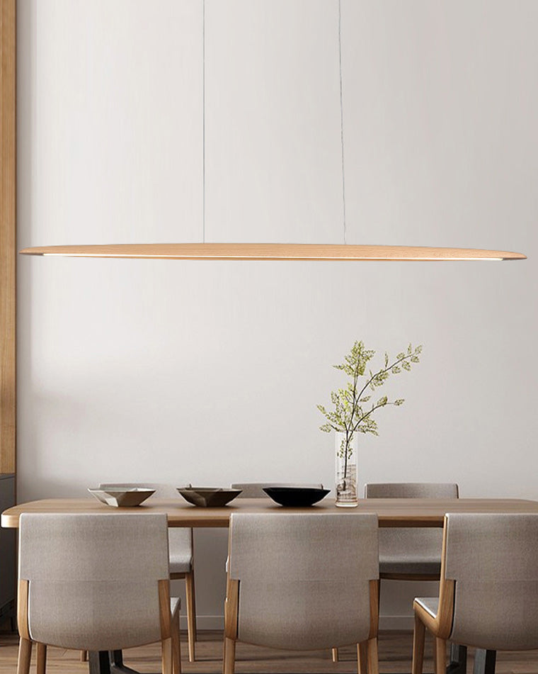 Lámpara colgante lineal LED de madera WOMO-WM2523