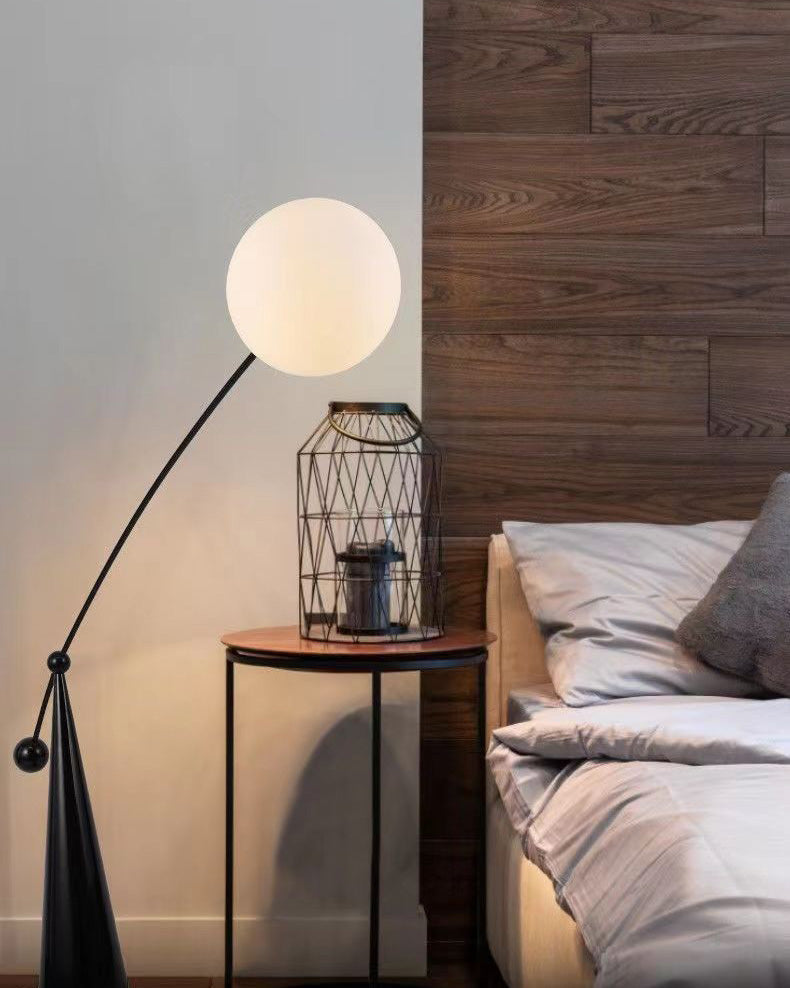 WOMO Cantilever Floor Lamp with Glass Globe - WM7129