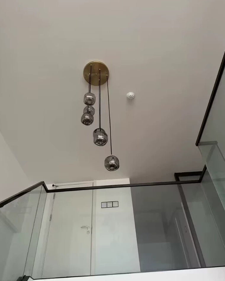 WOMO Lámpara colgante de cristal con cascada - WM2111b