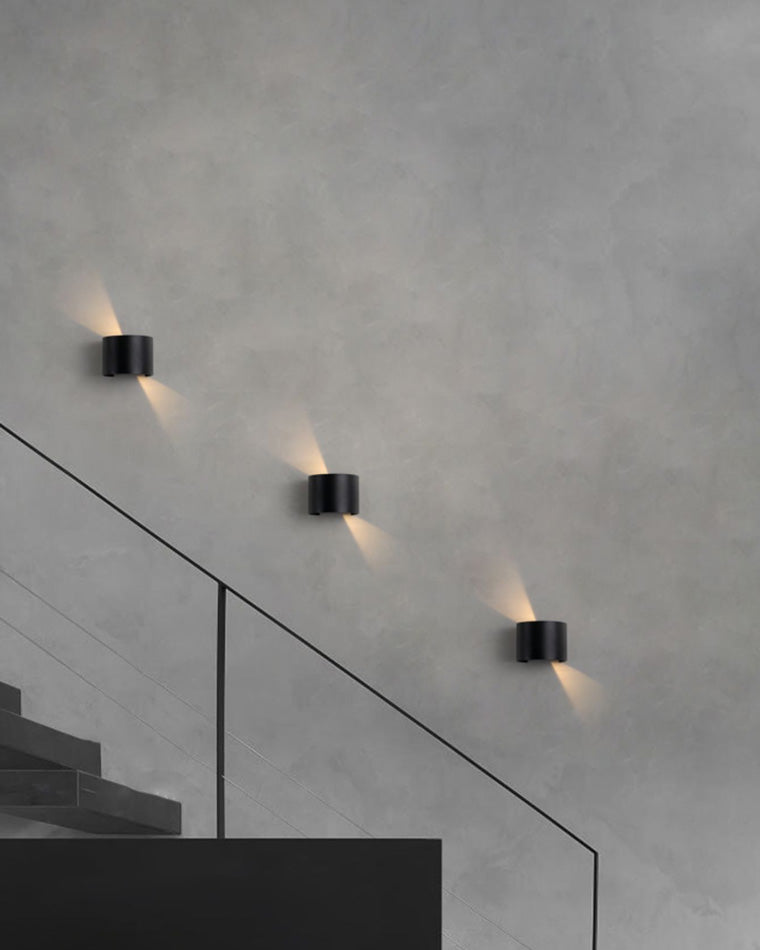 Lámpara de pared exterior WOMO con iluminación ascendente y descendente - WM9062