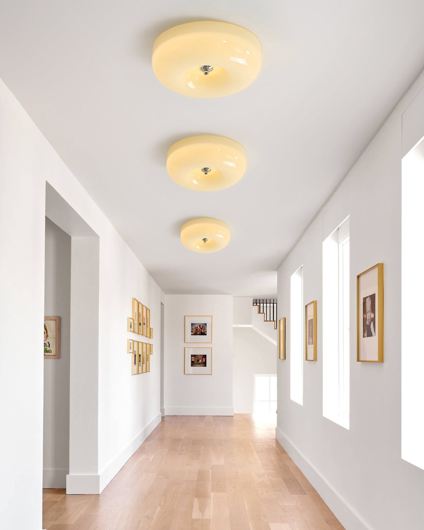 WOMO Round Milky Glass Ceiling Light - WM1134