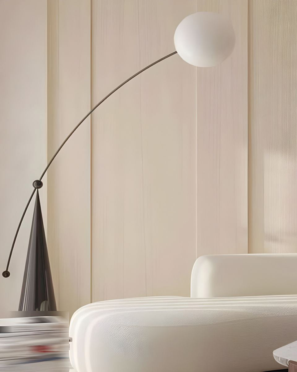 WOMO Cantilever Floor Lamp with Glass Globe - WM7129