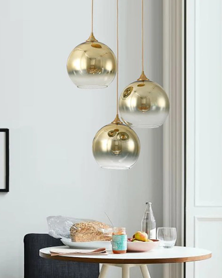 WOMO Lámpara colgante con forma de globo de cristal de colores - WM2500