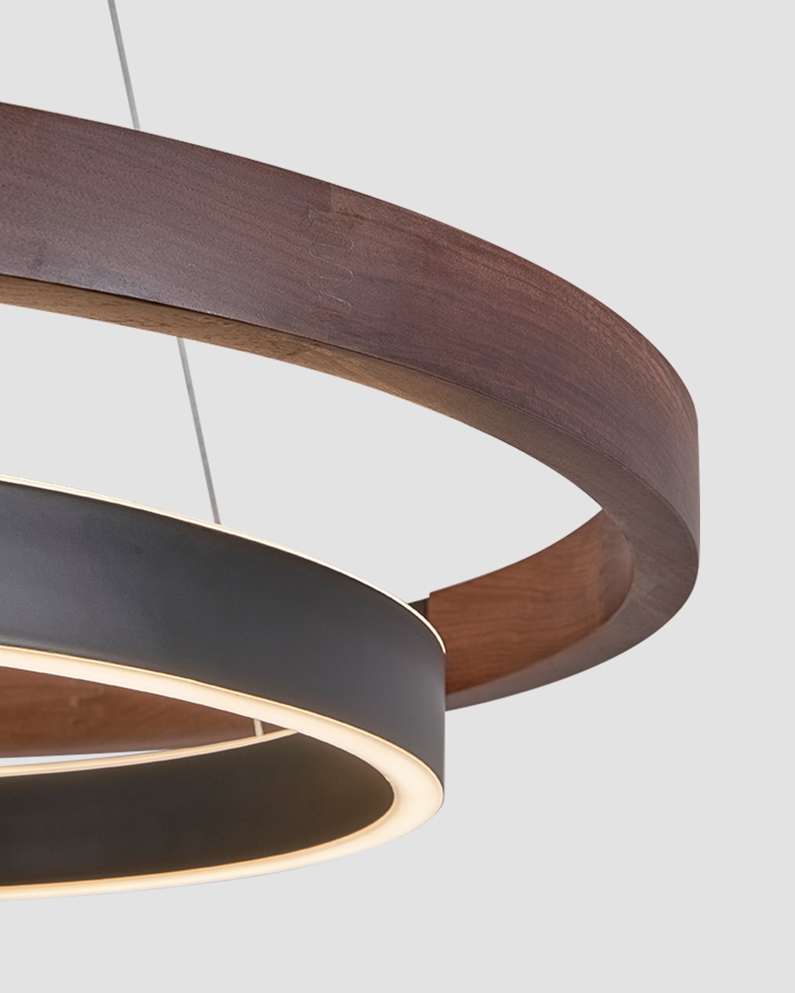 WOMO Lámparas Colgantes LED Circular de Madera - WM2492