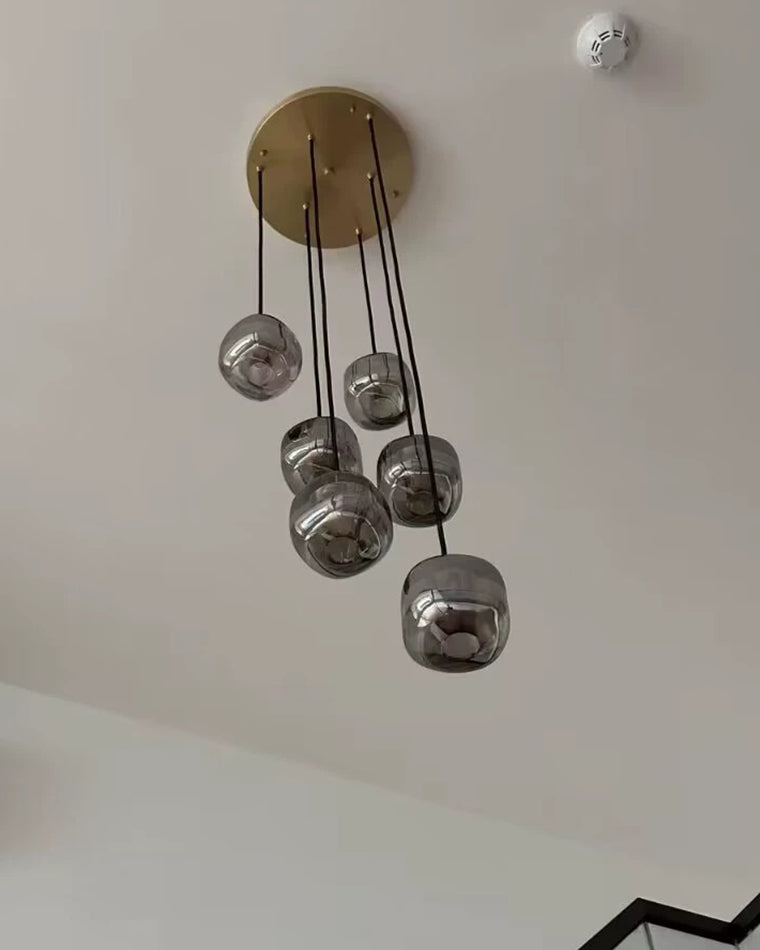 WOMO Lámpara colgante de cristal con cascada - WM2111b