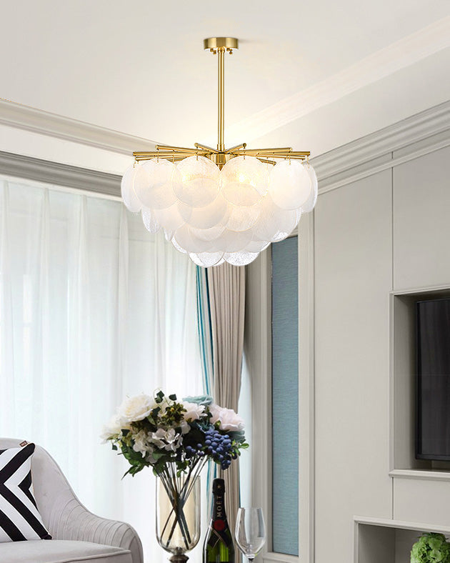 WOMO Lámparas Colgantes Nube de Cristal Texturizado Escalonado-WM2005
