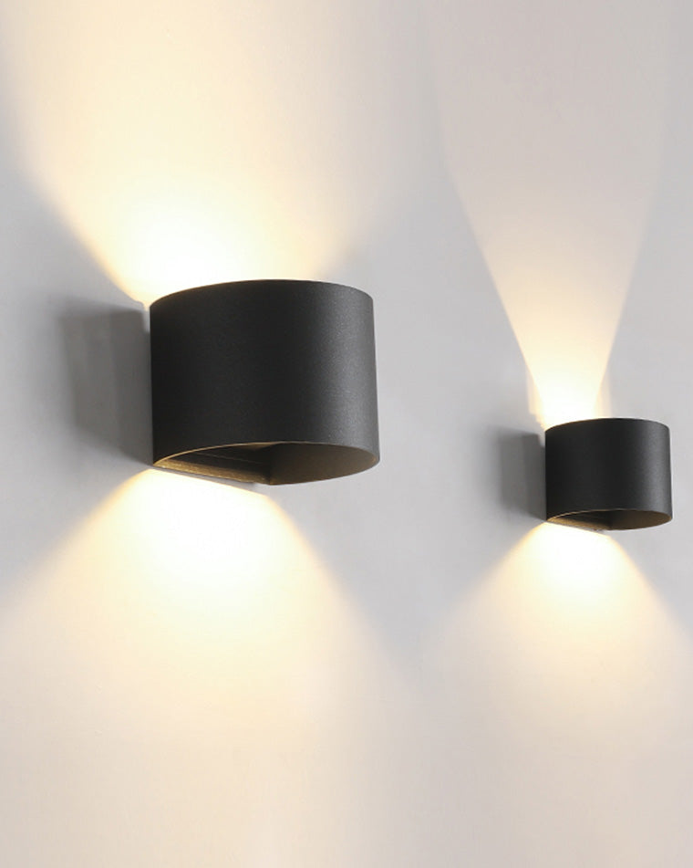 Lámpara de pared exterior WOMO con iluminación ascendente y descendente - WM9062