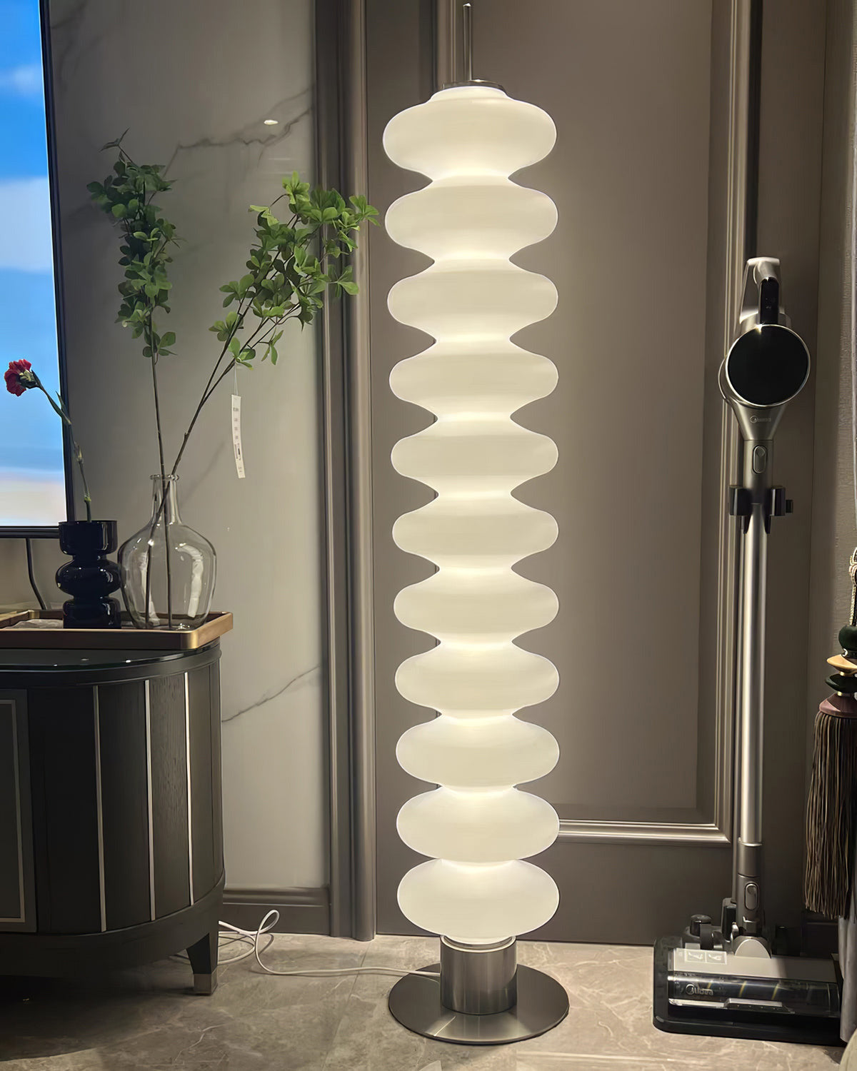 WOMO Stacked Crystal Ball Floor Lamp - WM7127