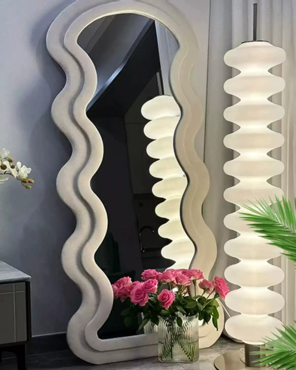WOMO Stacked Crystal Ball Floor Lamp - WM7127