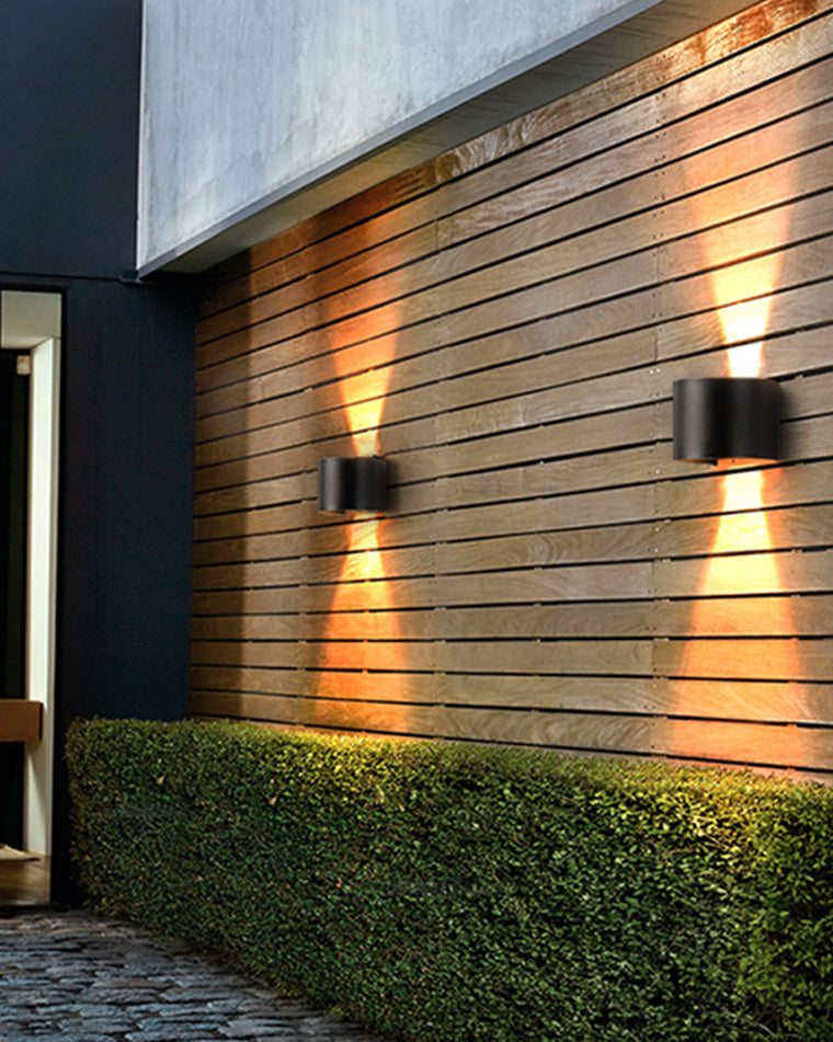 Lámpara de pared exterior WOMO con iluminación ascendente y descendente - WM9062