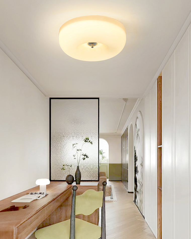 WOMO Round Milky Glass Ceiling Light - WM1134