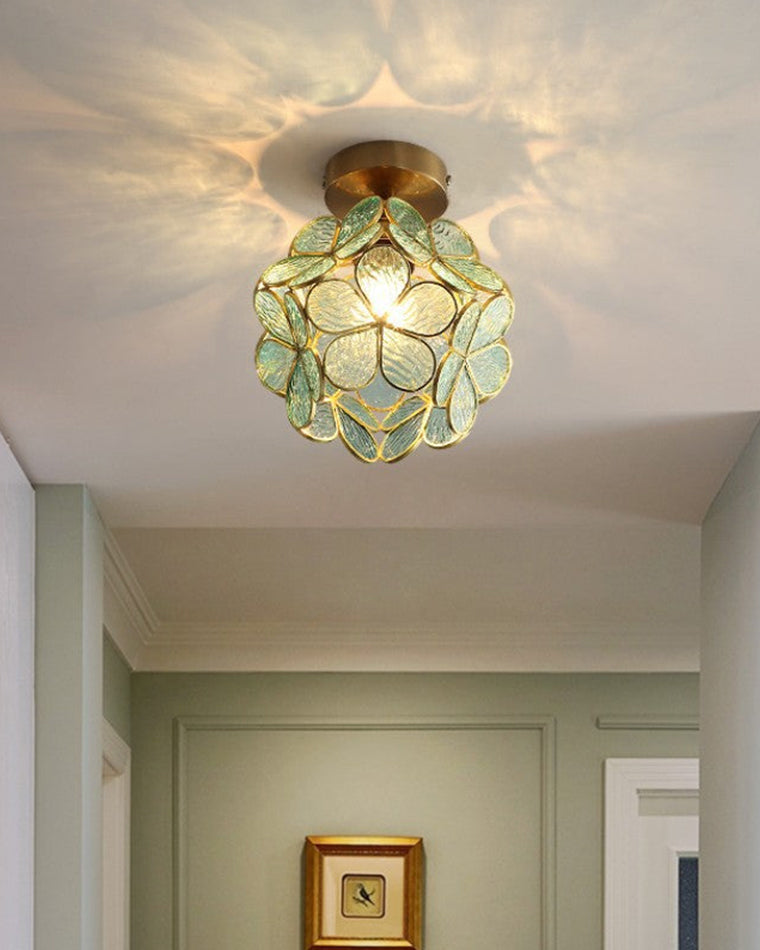WOMO Tiffany Floral Ceiling Lamp-WM1128
