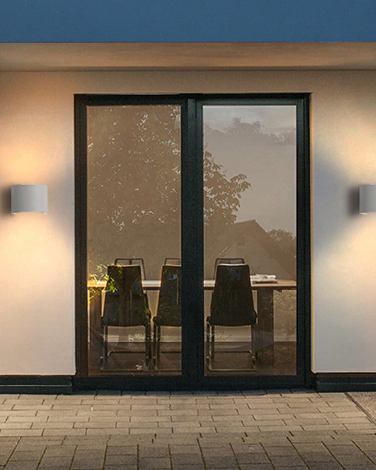 Lámpara de pared exterior WOMO con iluminación ascendente y descendente - WM9062