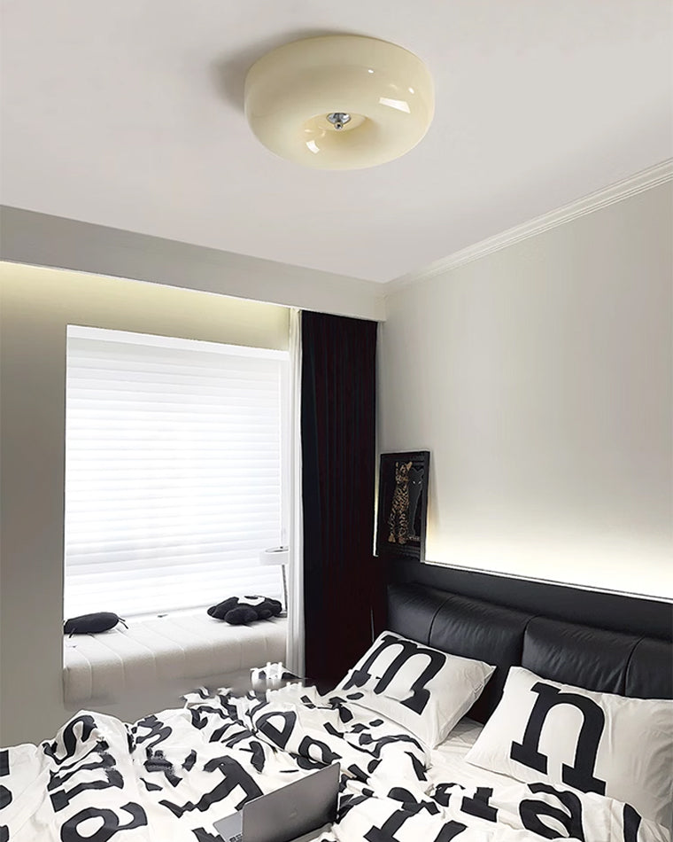 WOMO Round Milky Glass Ceiling Light - WM1134