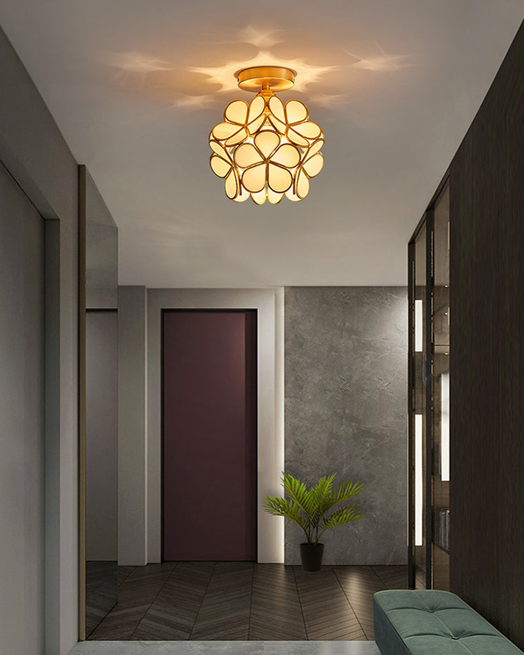 WOMO Tiffany Floral Ceiling Lamp-WM1128