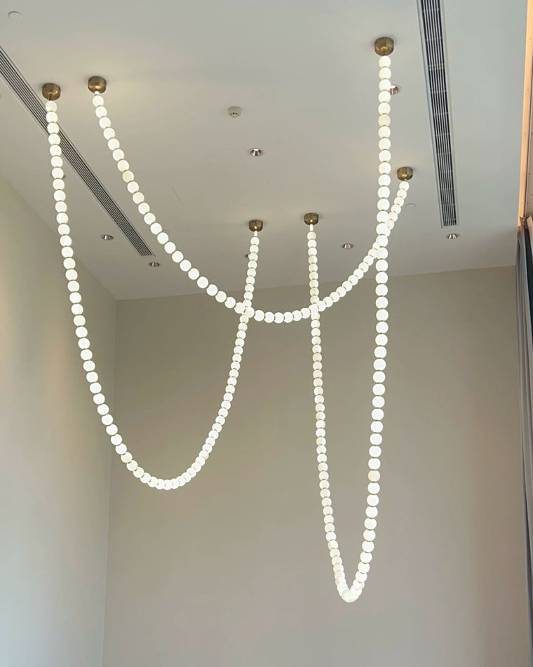 Lámpara de araña con collar WOMO X-Pearl-WM2799