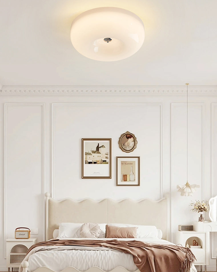 WOMO Round Milky Glass Ceiling Light - WM1134