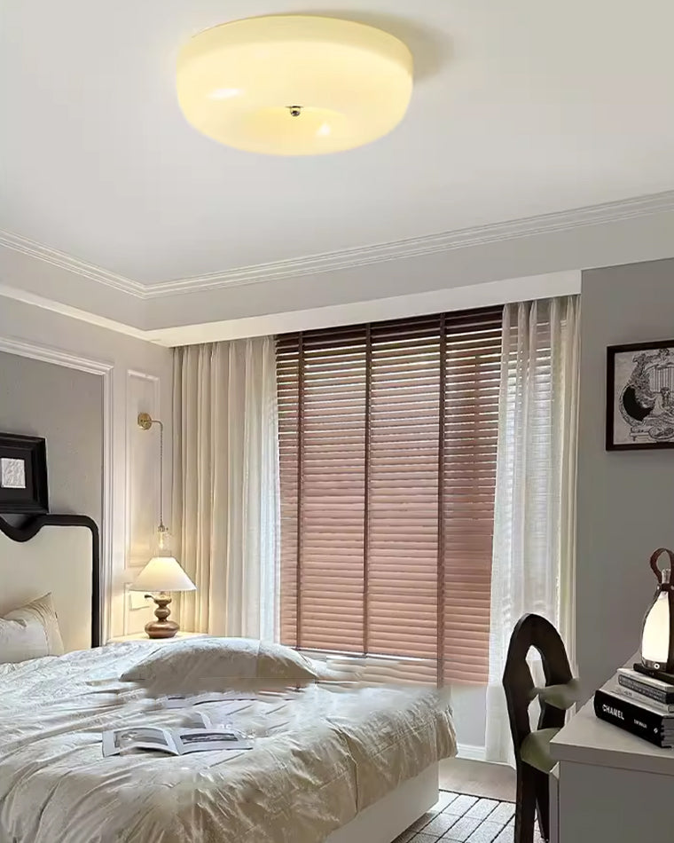 WOMO Round Milky Glass Ceiling Light - WM1134