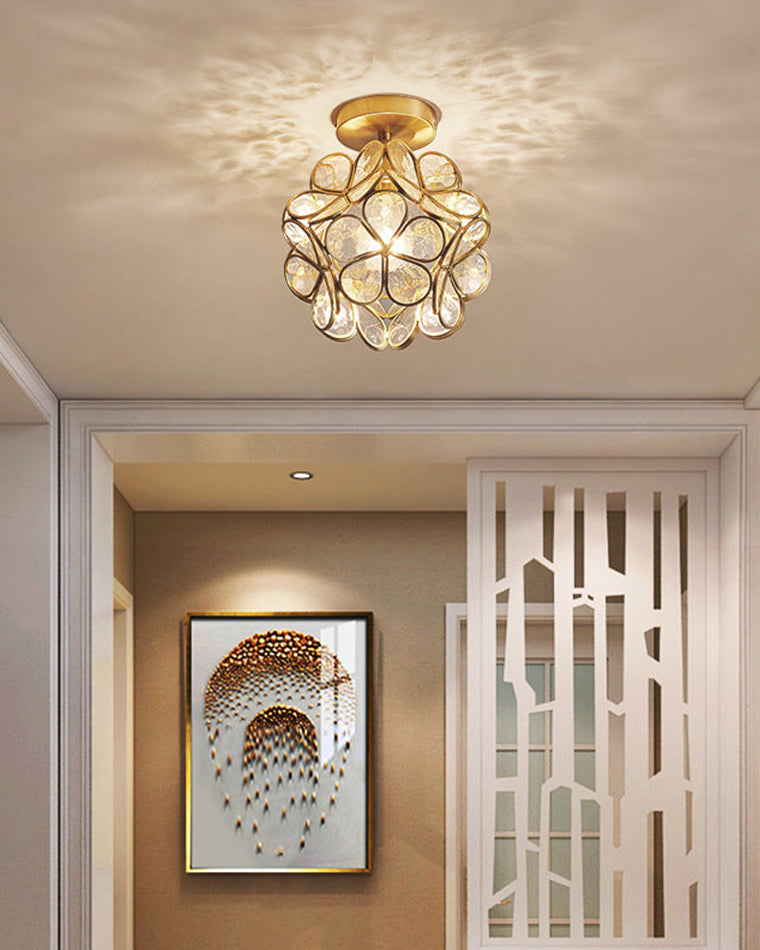 WOMO Tiffany Floral Ceiling Lamp-WM1128